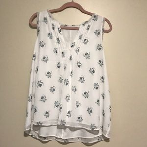 Slashed Neckline Blouse